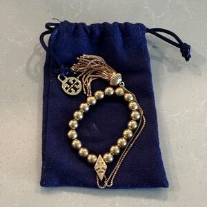 Gold Tassel Tory Burch Bracelet